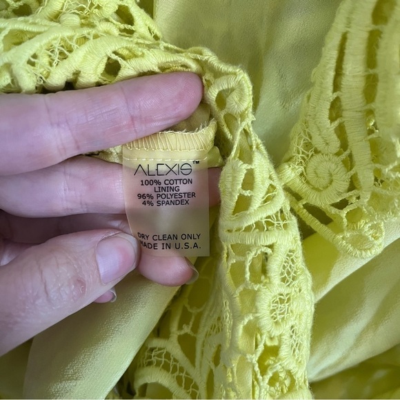 ALEXIS Neon Crochet Lace Halter Backless Romper - Picture 8 of 9